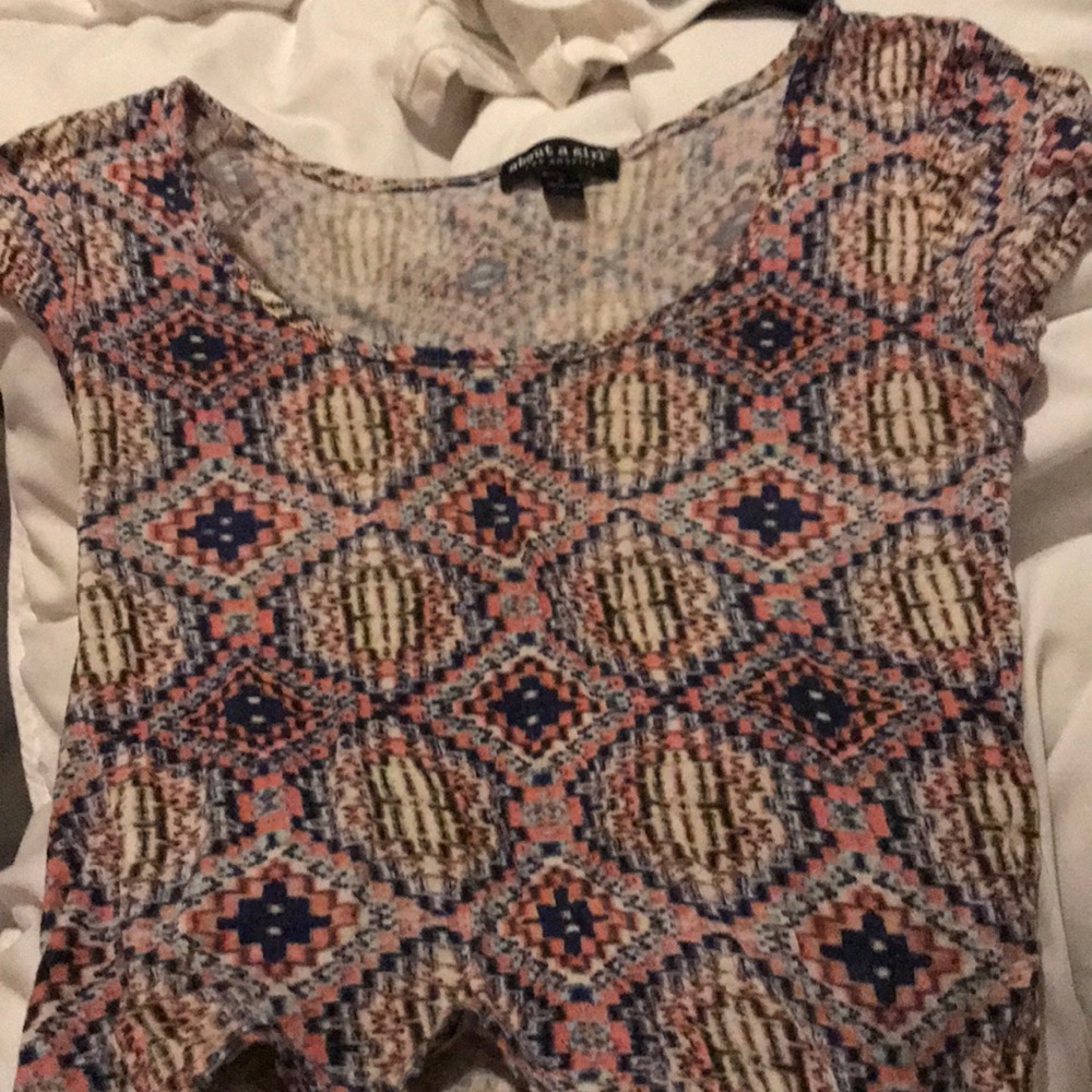 Fun design crop top